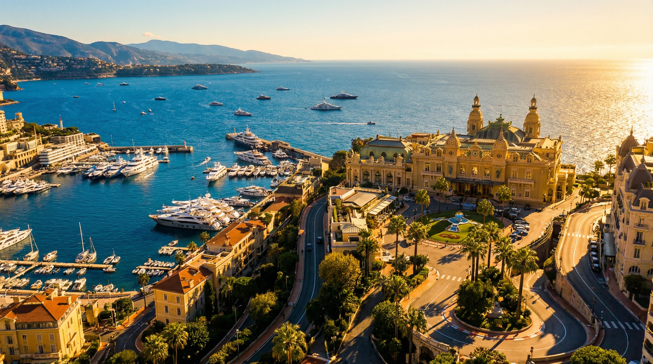 蒙特卡洛海岸线全景，真人棋牌 灵感之源